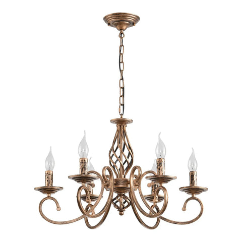 Rustic 6 Light Chandelier With Antique Bronze Finish That Rocks French Country Vintage Pendant Light Fixture