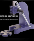 Beefy Cast Iron Manual Arbor Press Built Tough For 2 Ton Loads Ready To Stamp Punch Bend And Shape Sheet Metal with adjustable damping.