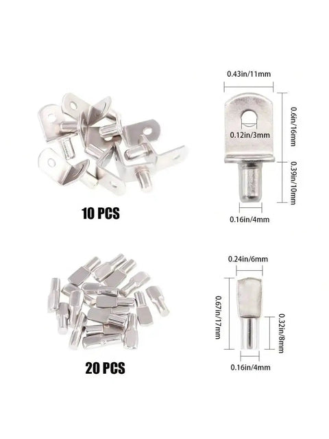 Beefy 180 To 270 Piece Metal Shelf Pegs For Cabinets And Bookshelves, Anti Oxidation Solid Bearing Frame, Rust Resistant Sturdy Shelf Supports