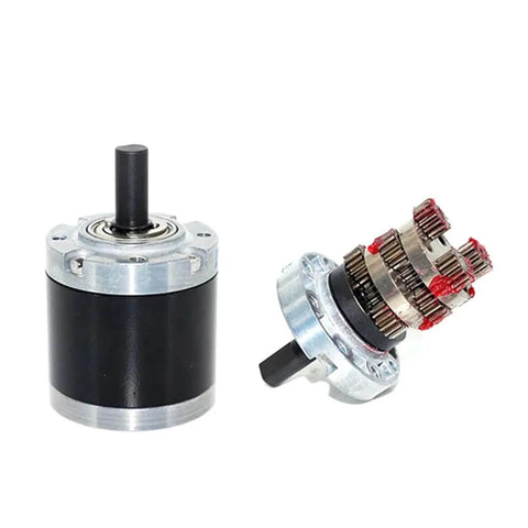 42mm Planetary Gearbox Reducer For 775 795 895 DC Motors Beefy Torque Planetary Gear Motor With 17.5mm Shaft 1 To 515.6 Gear Reduction