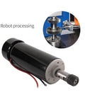 Beefy CNC Spindle Kit 0.3kW 0.5kW with power supply, showing close-up of spindle motor and gear assembly, air or water cooled
