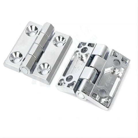 Stainless Steel Corner Door Hinges Set Of 2 50x50 Hardware Cabinet Folding Hinges with rust resistant finish.