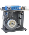 Semi Automatic 90 Degree Right Angle Corner Label Applicator, 200W Photoelectric Sensor High Precision Peeling Machine on stainless steel base.