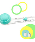Adjustable Circle Cutter For Crafts And Scrapbooking Super Precise Round Paper Trimmer with cutting guides and colorful circles.