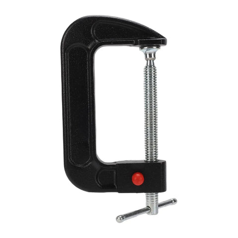 Heavy Duty 4 Inch C Clamp Made From High Carbon Steel With Sliding T Handle For Woodworking Welding And Auto Repair Jobs.