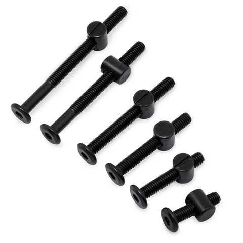 Crib Screws Replacement Set Delta Hex Socket Cap Bolts Barrel Nuts Baby Bed Hardware Replacement Kit, various M6 lengths