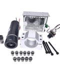 500W Air Cooled Spindle Motor For CNC Machining With 100V DC Power Supply WK611 ER11 8mm Chuck Speed Governor And 52mm Clamps Bracket
