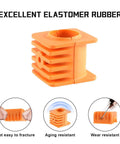 Upper Steering Bushing For 2000 2001 Sportsman 500 ATV Replacement Parts 5433415 5433416 Durable Elastomer Rubber, orange square design