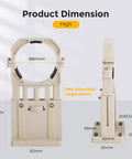 Must Have Adjustable CO2 Laser Tube Mount Holder For 80mm Tubes With Micro Height Adjustment And 45 Degree Reflector Alignment