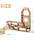 2 Pack Sliding Screen Door Corner Rollers With 1 Inch Outer Diameter Concave Replacement Insert Rollers For 45 Degree Door Frames Heavy Duty All Metal Die Cast Construction To Keep Doors On Track And Improve Longevity shown with dimensions