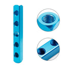 Two Way Five Port Aluminum Pneumatic Manifold Block Splitter Inline Fittings For Air Compressors And Portable Air Tanks Easy Install
