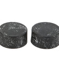 Heavy Duty 2 Piece Hood Bumpers For 64-75 Olds Gs Lark Special Malibu Nova Cutlass Tempest Rubber Aluminum Bonnet Adjuster Stopper Kit black rubber hood bumpers