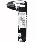 PT-1 Professional Hands-Free Sailboat Rigging Tension Gauge for Accurate Force Readings in Forestays and Shrouds and Standing Rigging Measures 2.55mm 3mm and 4mm Wire Rope with ±5% Accuracy Up to 360 Kg (800 Lb), black calibration plate