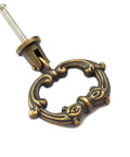 Antique bronze drawer ring pull with screw, part of the Bronze Drawer Ring Pulls Set Of 8 With Screws Single Hole Vintage Antique Style Handles.