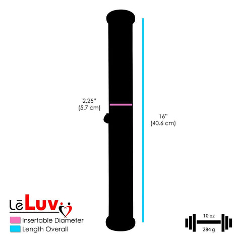 LeLuv Ultima black vacuum pump with gauge, aluminum alloy & brass handle, clear hose (front view)