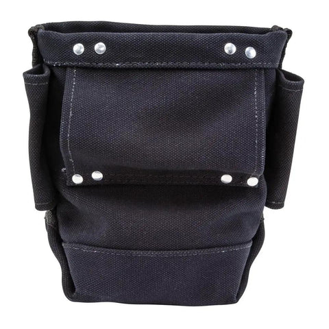 Flame Resistant No 4 Canvas Tool Bag For Bolt Storage With Tunnel Belt Loop And Double Reinforced Bottom Built To Last Rugged Electrician Pouch NFPA 701 Compliant 5 X 10 X 9 Inch Heavy Duty Design