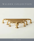 Brass Gold Cabinet Handles Two Pack 5 Inch 128mm Solid Zinc Alloy Drawer Pulls For Cabinets, Dressers, And Furniture display