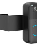 Anti Theft Doorbell Mount For Video Doorbell Gen 1 And Gen 2, No Drill Installation, Non Blocking Motion Sensor, Black Finish