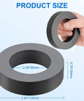 Two Pcs Big Ol Ferrite Ring Magnets Grade 10 For Science Experiments Industrial Educational And DIY Projects 4 Inch Outer Diameter