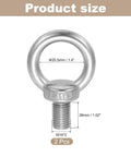 Beefy Heavy Duty Lifting Shoulder Eyebolt M16 X 26 Mm 304 Stainless Steel Ring Eyebolt with dimensions shown