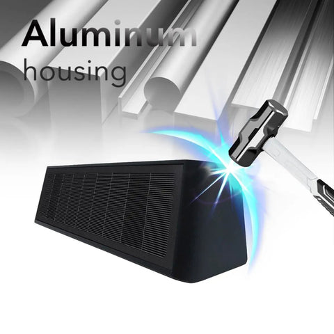 Outdoor Solar Wall Light Up And Down Aluminum Sconce Waterproof Dusk To Dawn 3000K Warm White aluminum housing impact resistance