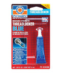 Blue Medium-Strength Thread Locker, 6 mL Bottle, Keeps Nuts and Bolts Tight on 1/4 to 3/4 Inch Fasteners, OEM Spec, All-Purpose Lock for Automotive, Machinery, and Home Projects.