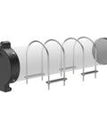 6 Inch PVC Conduit Carrier Kit With Locking Mechanism Heavy Duty Weather Resistant For Underground Electrical And Data Cable Protection Black
