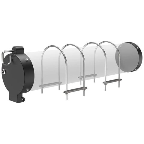 6 Inch PVC Conduit Carrier Kit With Locking Mechanism Heavy Duty Weather Resistant For Underground Electrical And Data Cable Protection Black