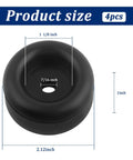 Heavy Duty 4 Pack 2.12 Inch Rubber Bumper Stops With Seven Sixteenth Inch Screw Holes For Trailer Ramp Doors And Truck Hatch Protection