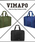 Foldable Grab And Go Travel Duffle Bag With Trolley Sleeve 40L Ultra Lightweight Carry On Bag 18x14x8 Inches shown in three colors