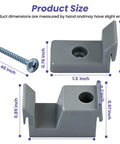 Heavy Duty Shower Door Bumpers And Sliding Glass Door Guides, Tough As Nails anti collision stoppers with screw measurements.
