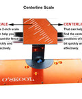 Precision Aluminum Router Table Insert Plate For Easy Inverted Router Mounting with centerline scale detail