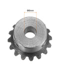 Close-up of 2 Pack Beefy Bevel Gear Set 1 To 1 Ratio 16 Teeth 6mm Shaft Hole 1.5 Module Tapered Bevel Pinion Gear made from 45 Steel
