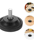 Rubber Adjustable Leveling Feet 4 Pack Screw In Furniture Glides For Treadmills And Bikes Anti Vibration Floor Pads