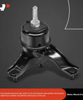 Front view of A-Premium engine motor mount with threaded stud and black mounting bracket.
