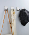 Adhesive Wall Hooks Set For Towels Robes Hats And Clothes Easy Stick On Bathroom And Kitchen Gear Heavy Duty No Drill
