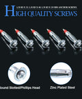 Heavy Duty 60 Piece One Eighth Inch Forty Six Millimeter Zinc Plated Steel Molly Bolt Drive Wall Anchors Set With Screws Rust Resistant