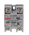 Rock Solid 100A Single Phase SSR Relay For Industrial Automation Temperature Control front view