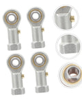 Heavy Duty Threaded Rod End Bearings 4 Pack With Bulletproof Spherical Plain Design For Plug And Play Mechanical Linkages.