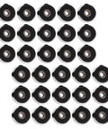 Tough As Nails Heavy Duty Rubber Feet Set for Cutting Boards and Furniture 30 black bumpers with stainless steel protection pads