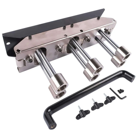 Metal Three Station Edge Roller Bender with adjustable clamp from zero to ninety degrees for bending steel, aluminum, copper.