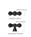 Matte Black Cabinet Knobs 10 Pack Heavy Duty Solid Kitchen Pulls Black Hardware dimensions and measurements