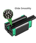 2 Pack HGR20 700mm Linear Rail Kit With 4 HGH20CA Slider Blocks, focus on smooth steel ball bearings for silent CNC movement