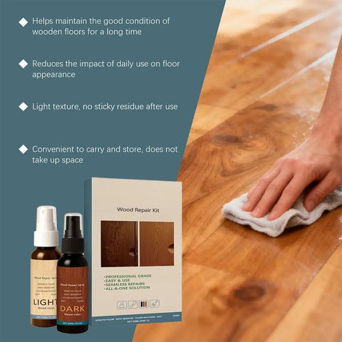 Wood Floor Scratch Repair Kit With Rosin Nano Silica Formula Quick Fix Stick For Scratches On Floors Furniture And Cabinets