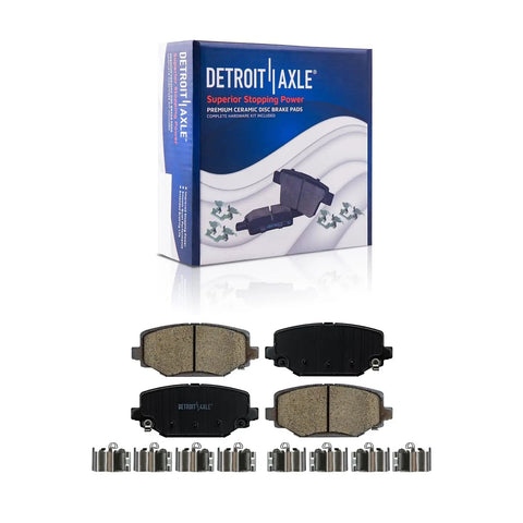 Rear Brake Kit For Dodge Grand Caravan Journey Town And Country With 12.91 Inch Rotors And Ceramic Brake Pads Replacement