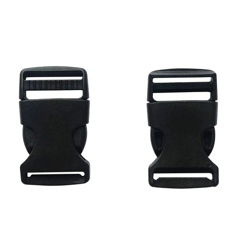 1 Inch Heavy Duty Dual Adjustable Side Release Buckles For Webbing, Flat Profile Polypropylene Quick Release Buckles, 20 Pack Built To Last