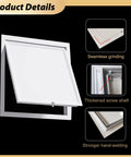 Heavy Duty Metal Access Panel Service Door For Drywall Electrical And Hvac Ducts Recessed Attic Wall Cover detail showing seamless grinding and strong frame detail.