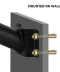 Heavy Duty Extension Mounting Arm For Solar Street Lights Outdoor Light Fixture Bracket mounted on wall.