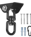 Beefy 360 Degree Swivel Swing Hangers Kit, 1200 Lb Capacity Stainless Steel Ceiling Mount with hardware included