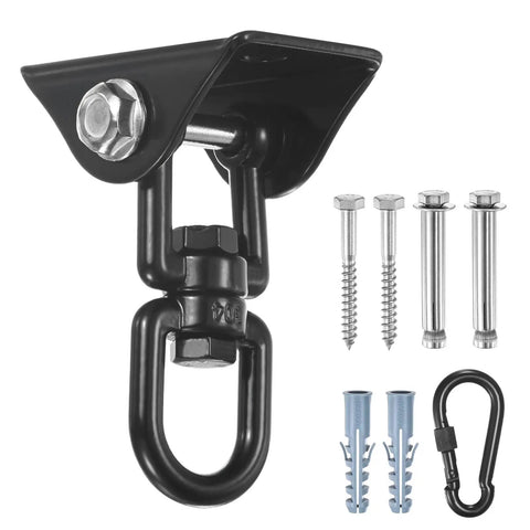 Beefy 360 Degree Swivel Swing Hangers Kit, 1200 Lb Capacity Stainless Steel Ceiling Mount with hardware included